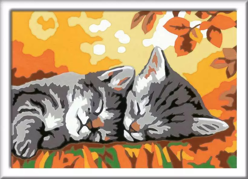 Painting by Numbers Ravensburger Creart Autumn Kitties